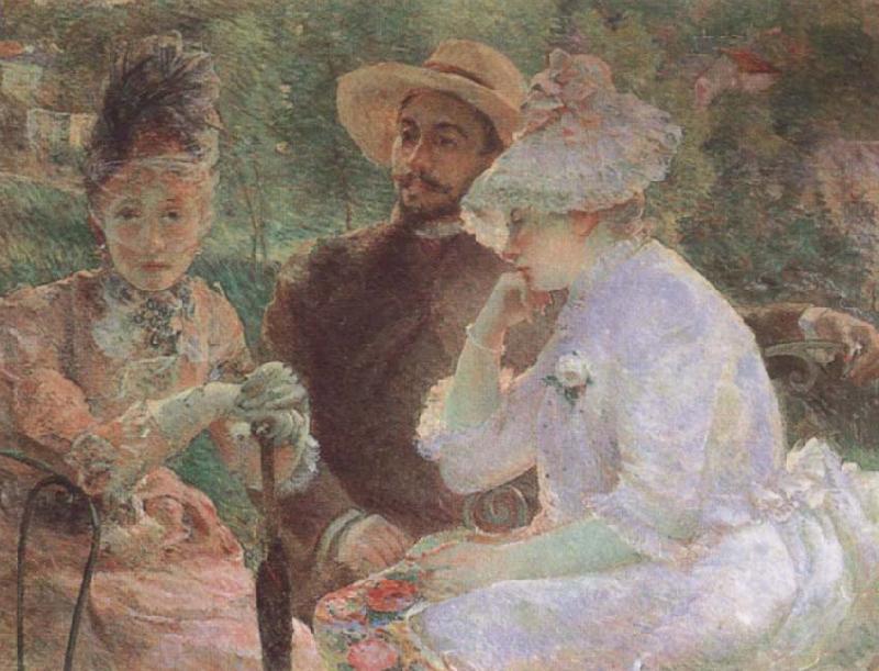 Marie Bracquemond On the Terrace at Sevres oil painting picture